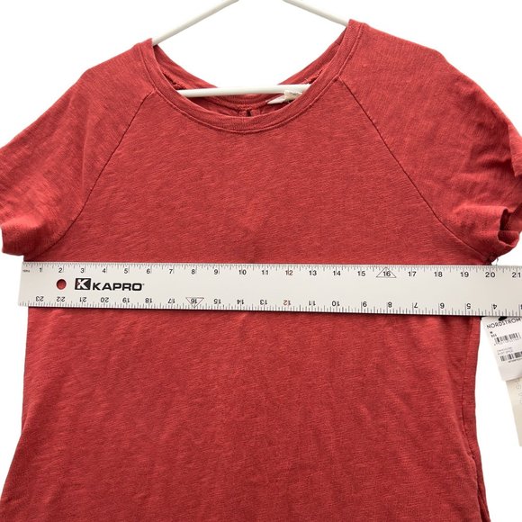 NEW CASLON Cotton Scoop Neck Short Sleeve Raglan T-shirt Dress Size Medium 0026 - Picture 10 of 12